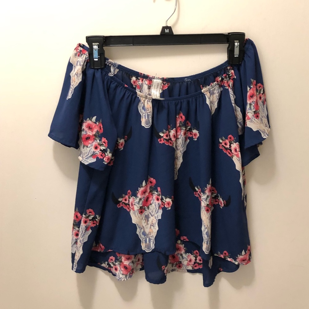 Bull Skull Crop Top